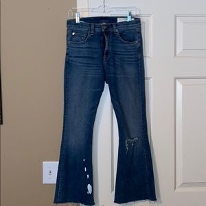 rag & bone crop flare jeans